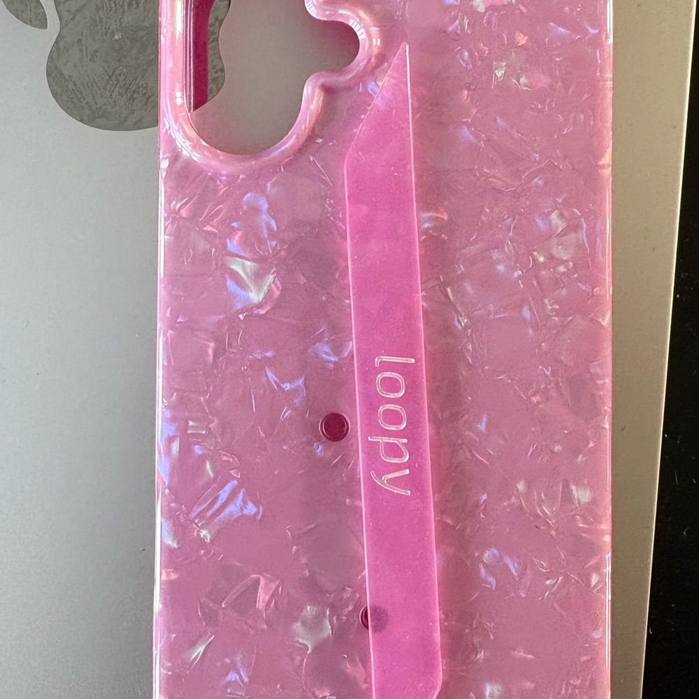 Loopy Case IPhone 16 Plus in Pink Opal Shell